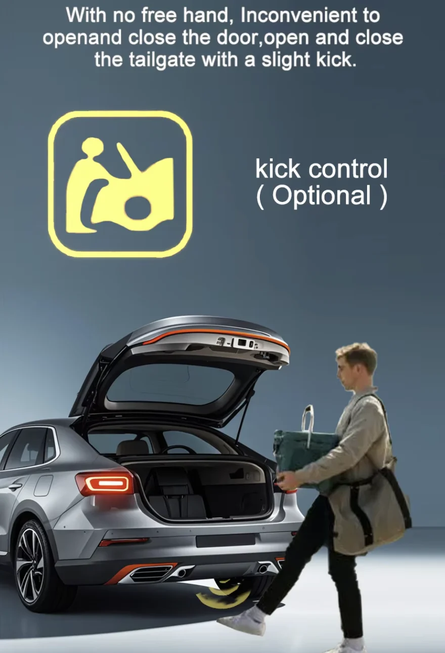 Ouchuangbo Electric Tailgate Rear Gate Kit for 5 Series F10 F11 F18 - Power Operated Trunk with Remote Control