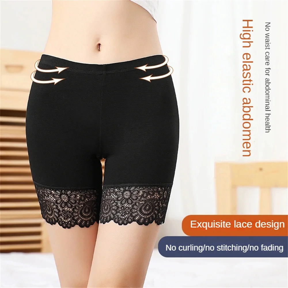 Summer Thin Safety Short Pants Large Size Seamless Women Skirt Underpants Female High Waist Shapers Safety Pant Underwear M-XXL