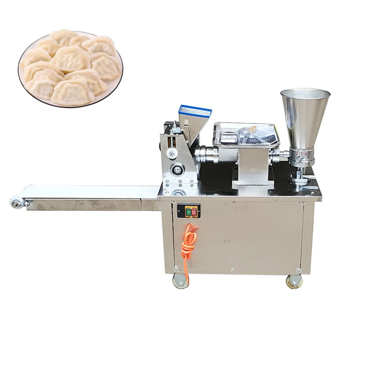Máquina Automática Comercial para Hacer Empanadas, Dumplings Indios, Chinos, Empadas y Samosas, con Motor para la Producción de Productos a Base de Granos