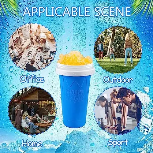 Slushie Maker Cup, Quick  Magic Cup，Smoothies Cup Cooling Cup with Lid&Straw，DIY Homemade Squeeze Icy Cup For Milk Shake, Sm - view 6