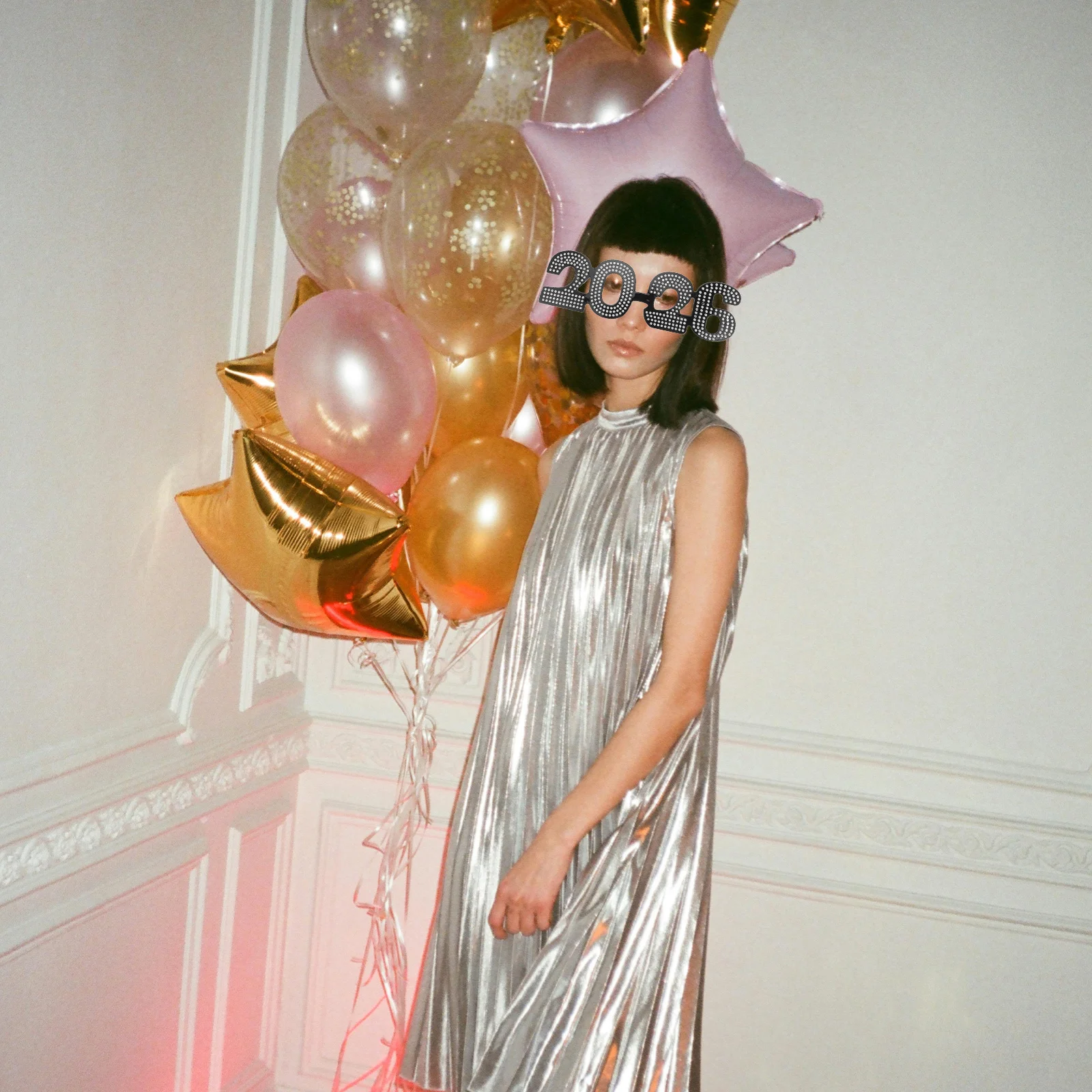 4 قطعة 2026 نظارات أرقام احتفالية على شكل نظارات ليلة رأس السنة جمع صور الدعائم فئة 2026 ديكور الاحتفال