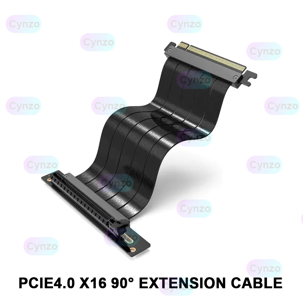 

PCIE4.0 X16 GPU Extension Riser 90° Vertical Installation Pci Express Cables,Full Speed,Non-destructive For ATX Chassis