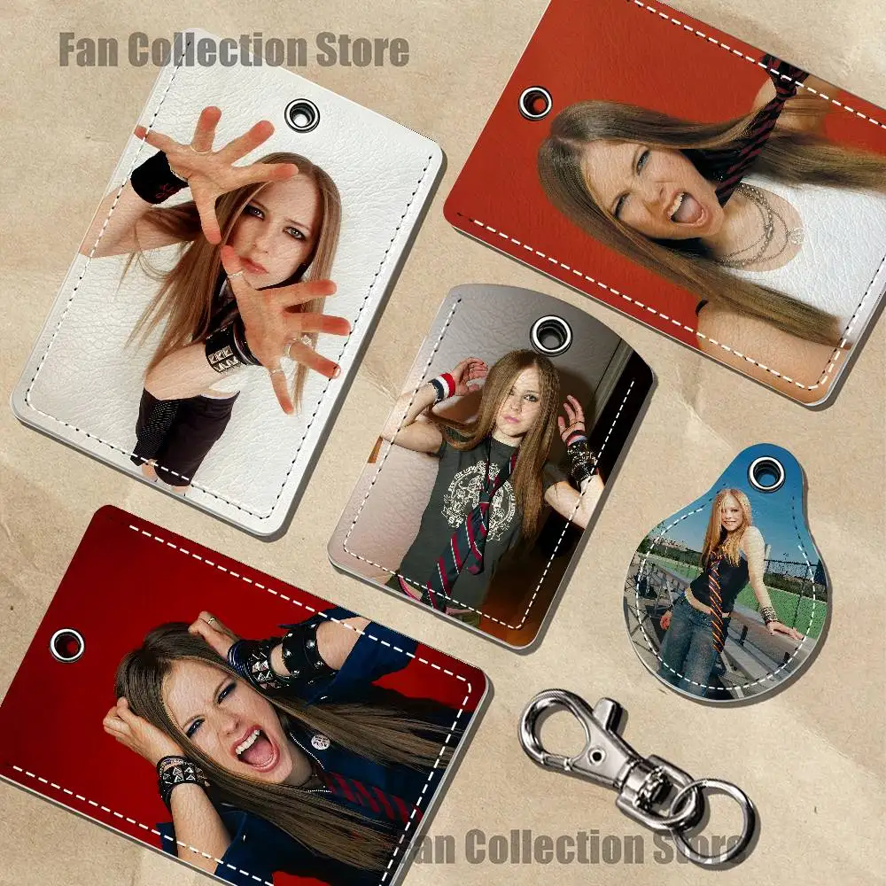 Singer A-Avril Holder Keychain For Air Tag Bank Business Work Card Holder Student Card Protective Case Bus Card