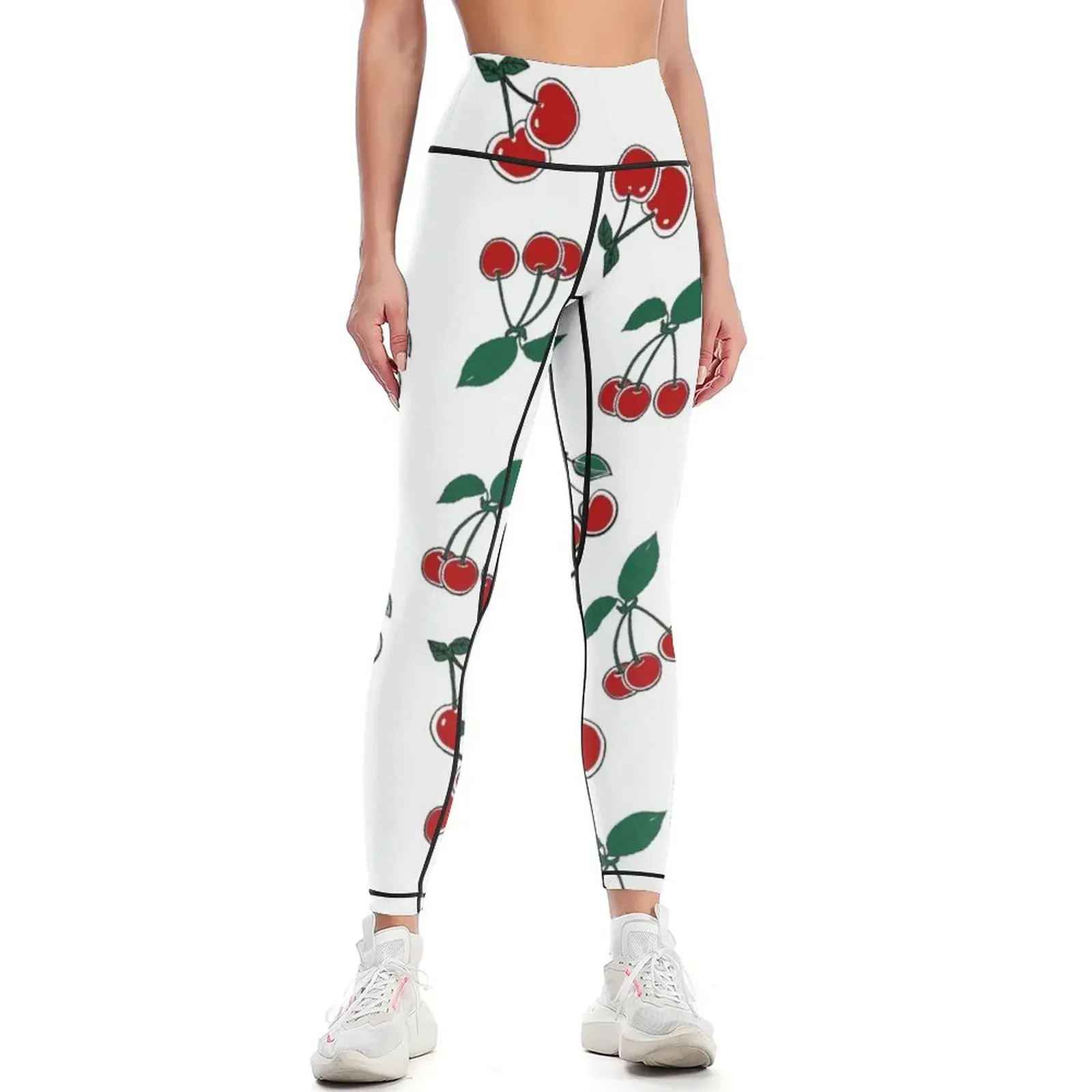 

cherries pattern, cherries lover, cherries Leggings Jogger pants Sweatpants Womens Leggings