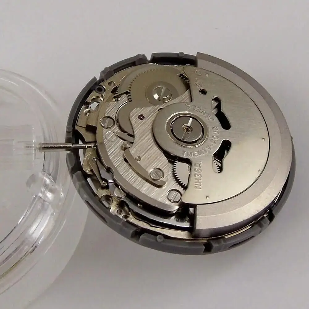 3.8H movimento originale NH36A per SKX Watch Mod Seik parti di ricambio calendario doppia settimana Kit di strumenti di riparazione ruota dati nera