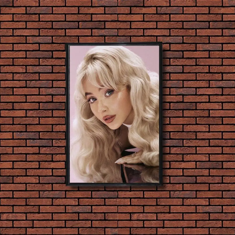 cute girl Sabrina Carpenter High Quality Dorm Living Room Aesthetic Wall Decoration Painting Poster Stickers Gift