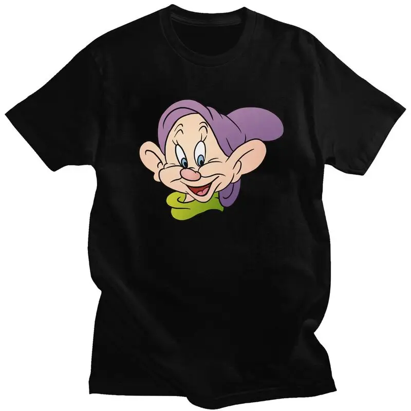 

Custom Snow White And The Seven Dwarfs Men T Shirt Pre-shrunk Cotton Tees Anime Tshirt Short Sleeve Fashion T-shirt Clothing