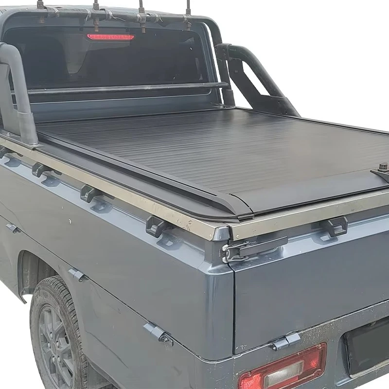 

Pickup Truck Cover Retractable Hard Aluminum Alloy Ranger Tonneau Cover With a Combination Lock for SGMWWULING