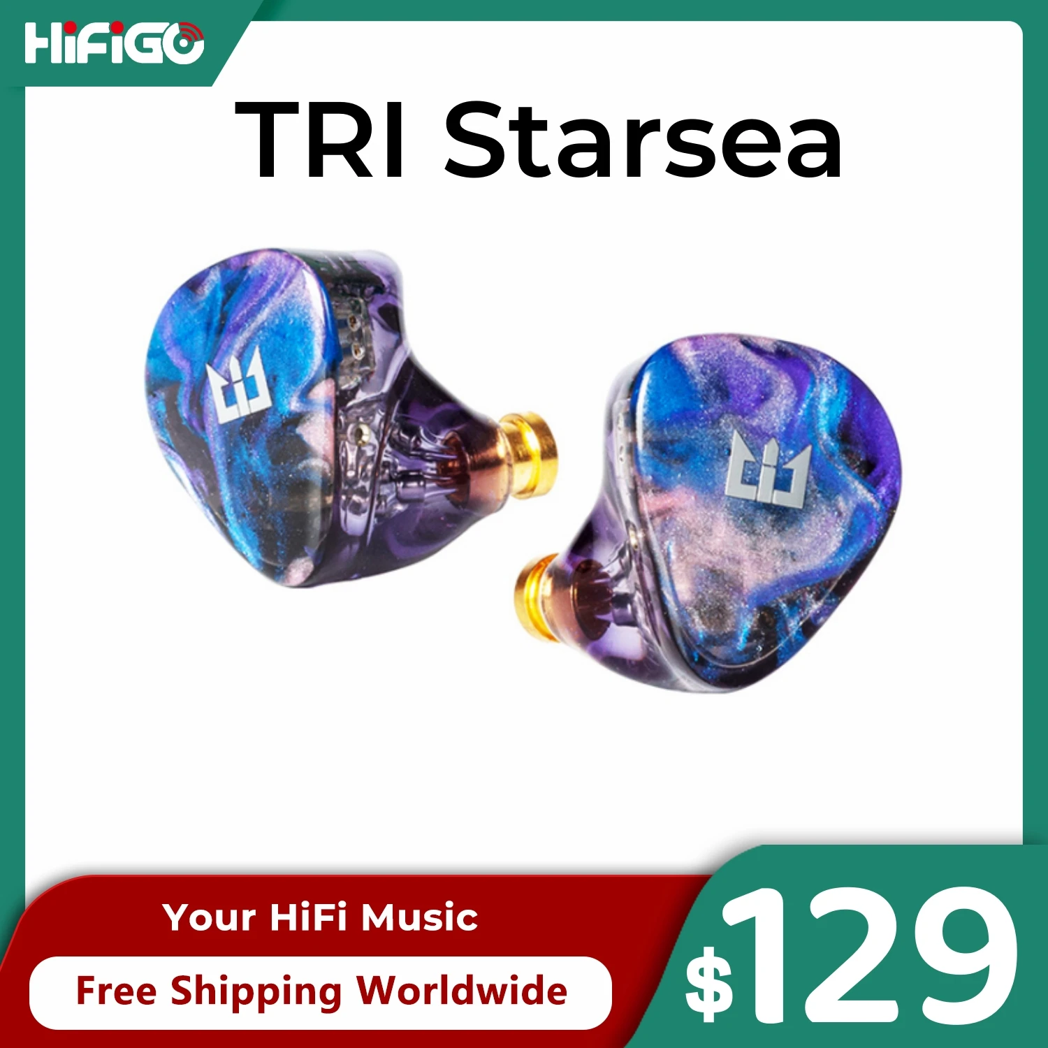 TRI Starsea 2BA+1DD Hybrid Driver IEMs Hi-Fi In-Ear Monitor Earphone Music Headset 2pin 0.78 Dual Sound Tuning Switches Earbuds