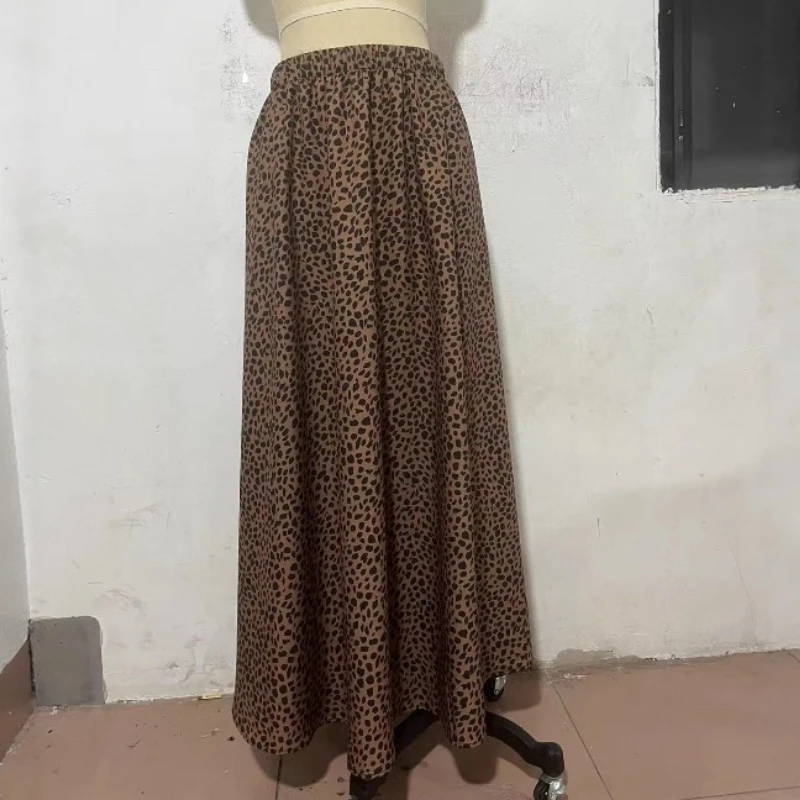 

Spring and summer skirt beach pleated high waist casual dress