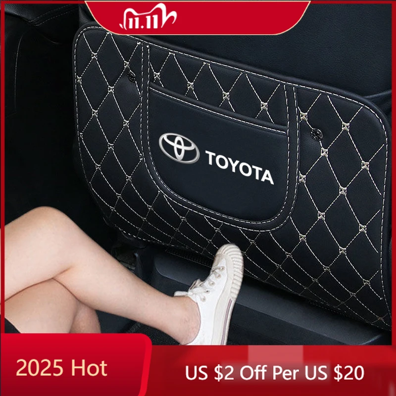 

Колпаки ступицы, 1 шт., защитный коврик для спинки автомобильного сиденья, противоударный коврик для Toyota Gazoo Racing Corolla Yaris Chr Auris Rav4 Prius Prado Avensi