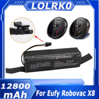 14.4V 12800mAh Suitable for Eufy Robovac Intelligent Sweeping Robot X8 Hybrid Vacuum Cleaner 18650 Lithium Replacement Batteries