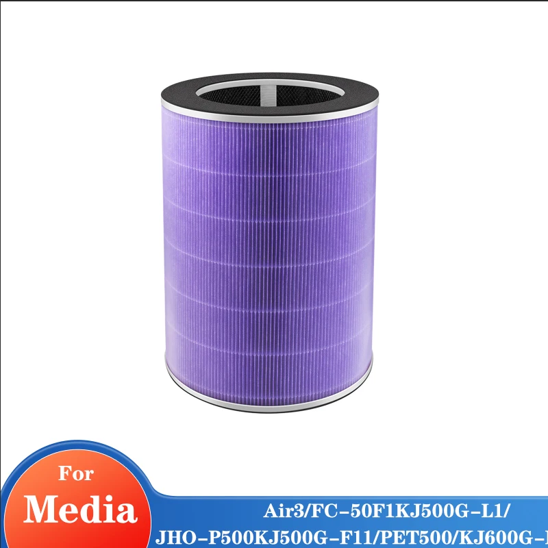 Air Purifier Filter Replacement for Media MD KJ500G-F11 Air3/JHO-P500KJ500G-F11，PET500/KJ600G-PET600