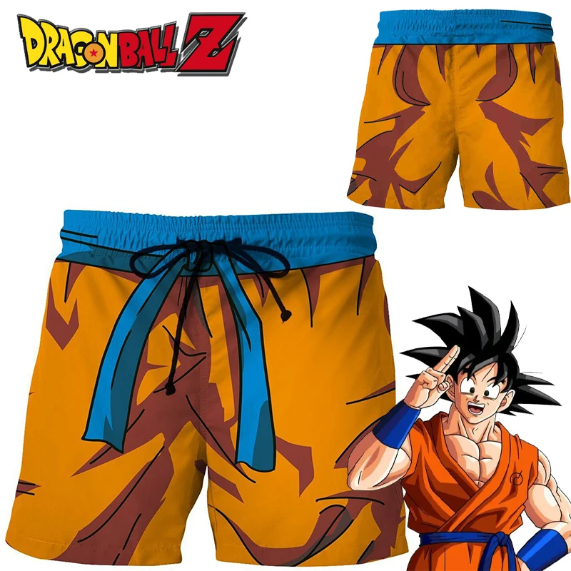 Dragon Ball Son Goku pantaloni corti estate uomo palestra pantaloncini da corsa Cartoon traspirante Cosplay costume da bagno pantaloni da spiaggia