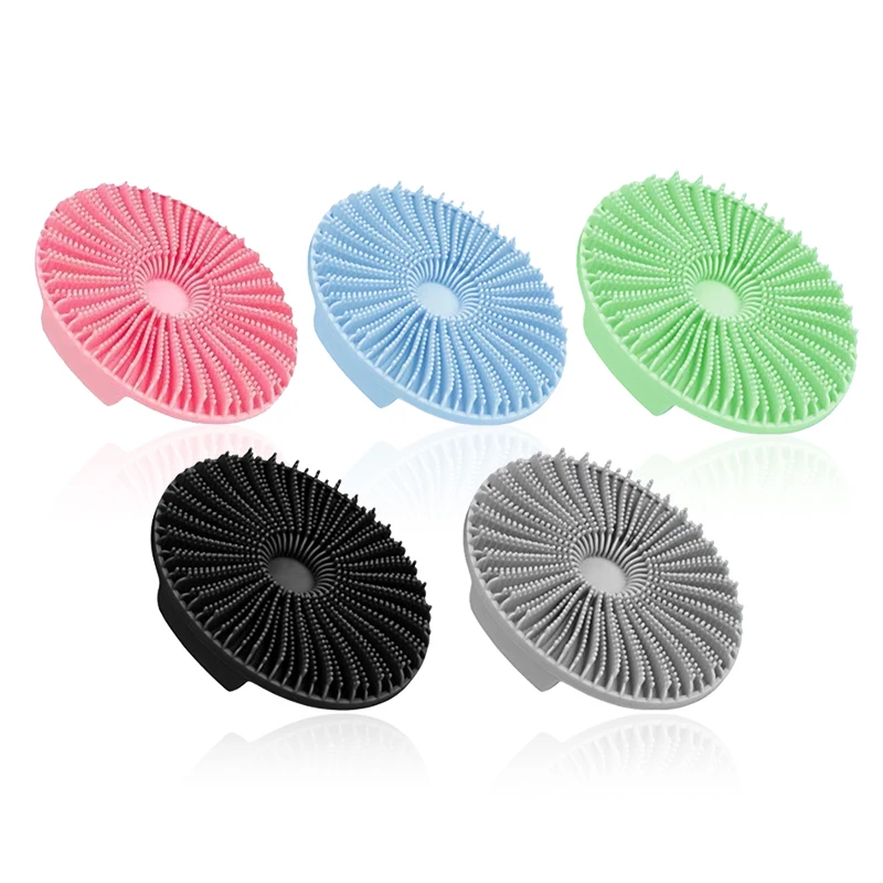 1pcs Silica Gel Hair Scalp Massager Shampoo Brush Silicone Head Washer Brush Handheld Shower Scalp Scrubber Cleansing Brush