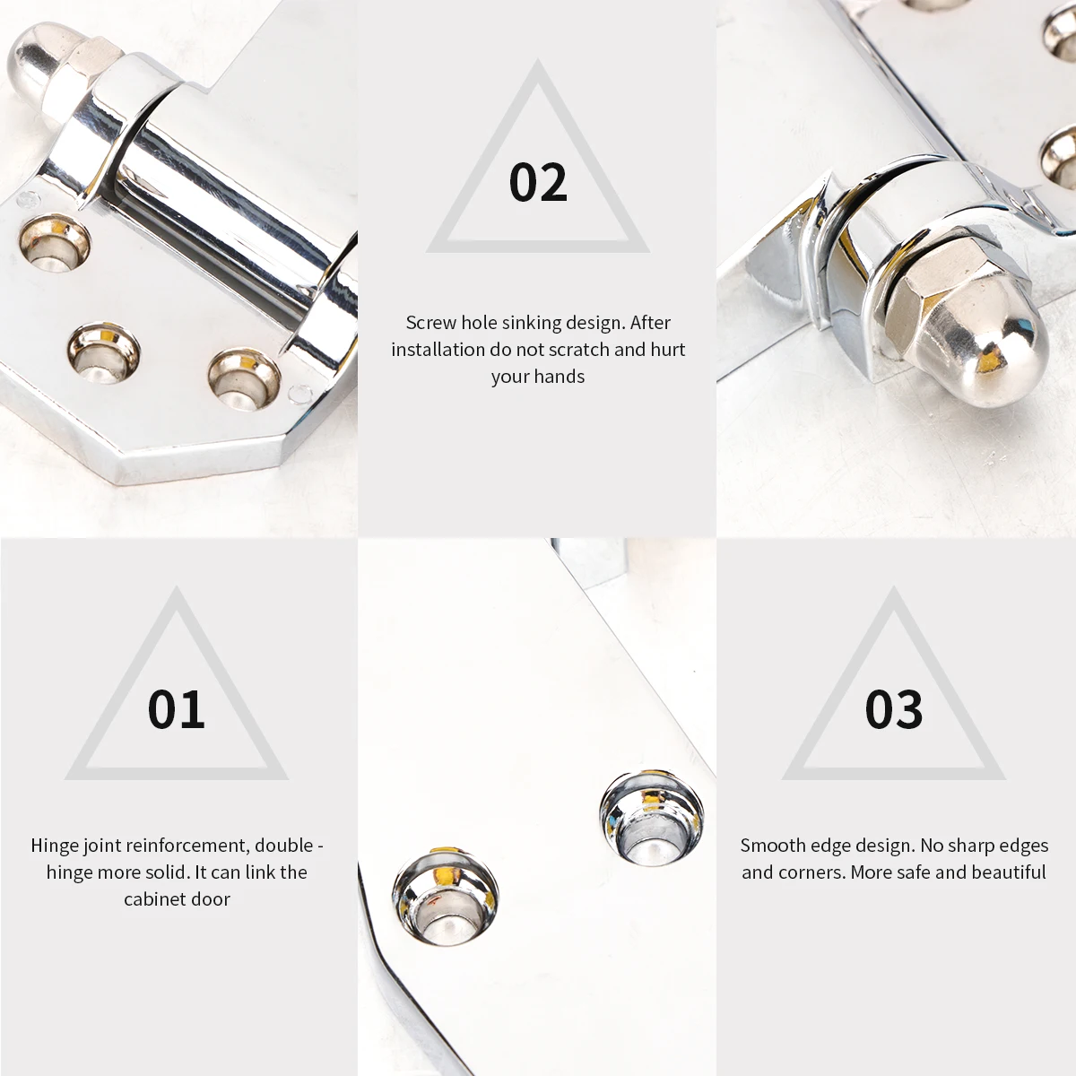 

Heavy Duty Zinc Alloy Hinges Corrosion Resistant Marine Grade Smooth Opening Cabinet Door Furniture Fittings Refrigerator Oven