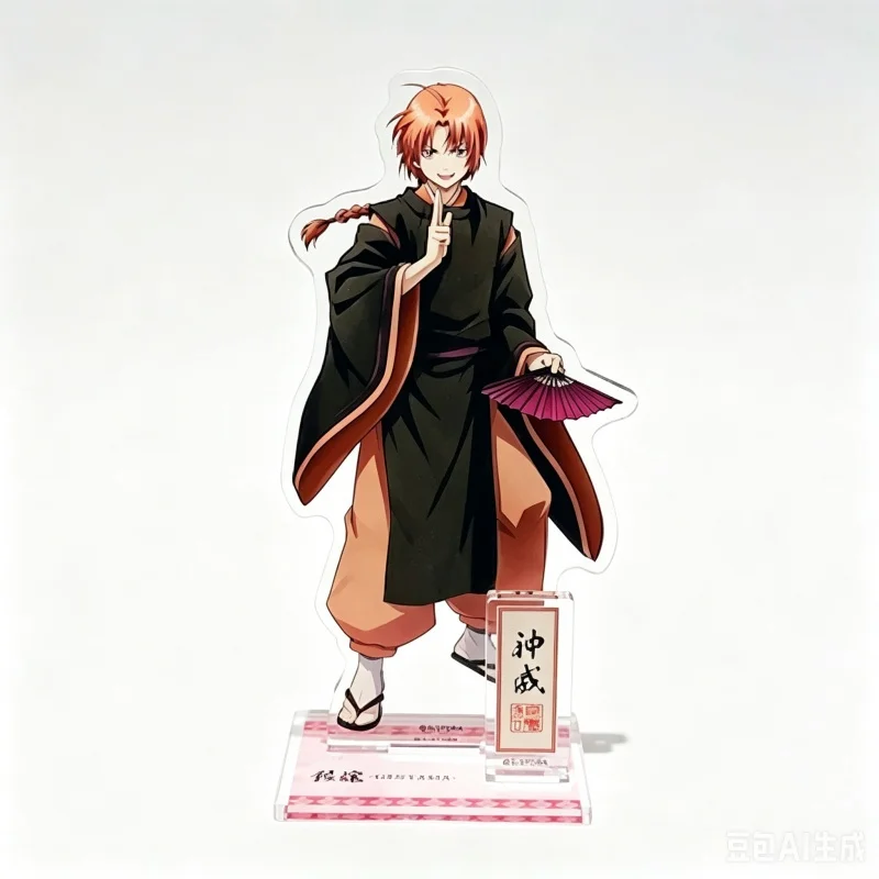 15cm HOT SELL Anime Gintama Collectible Ornament Gift For Fans Acrylic Stand Modle High Pixel Desktop Decoration Game Keychain
