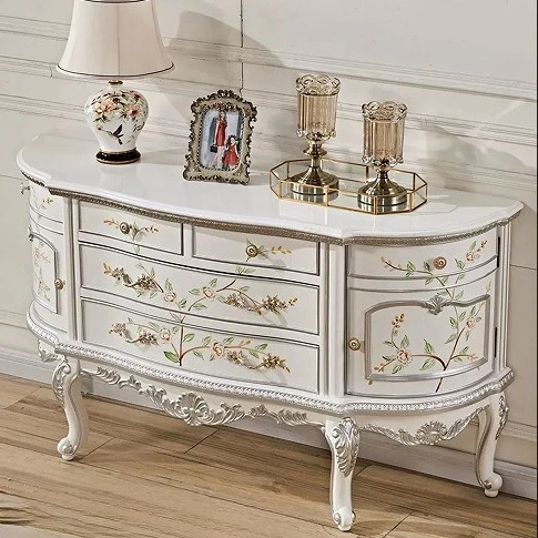 Light luxury modern home entrance cabinet, living room aisle end view table, balcony cabinet
