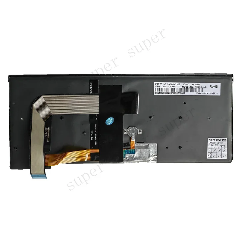 S+   US Laptop Keyboard for Lenovo Thinkpad Thinkpad 13 2nd (20J1-20J2) New S2(2nd Gen 20J3) T460S T470S TP00081A/B/S