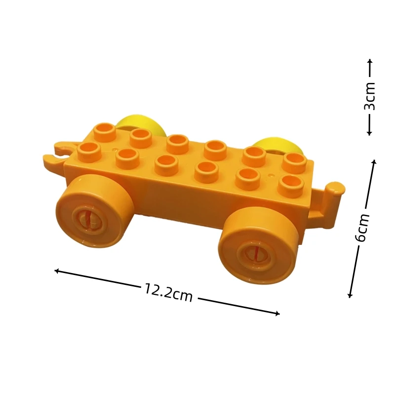 4 Cars/Set Building Blocks Model Compatible Car Traffic Vehicles Big Size Bricks Educational Creative Toys for Children Kids Gif