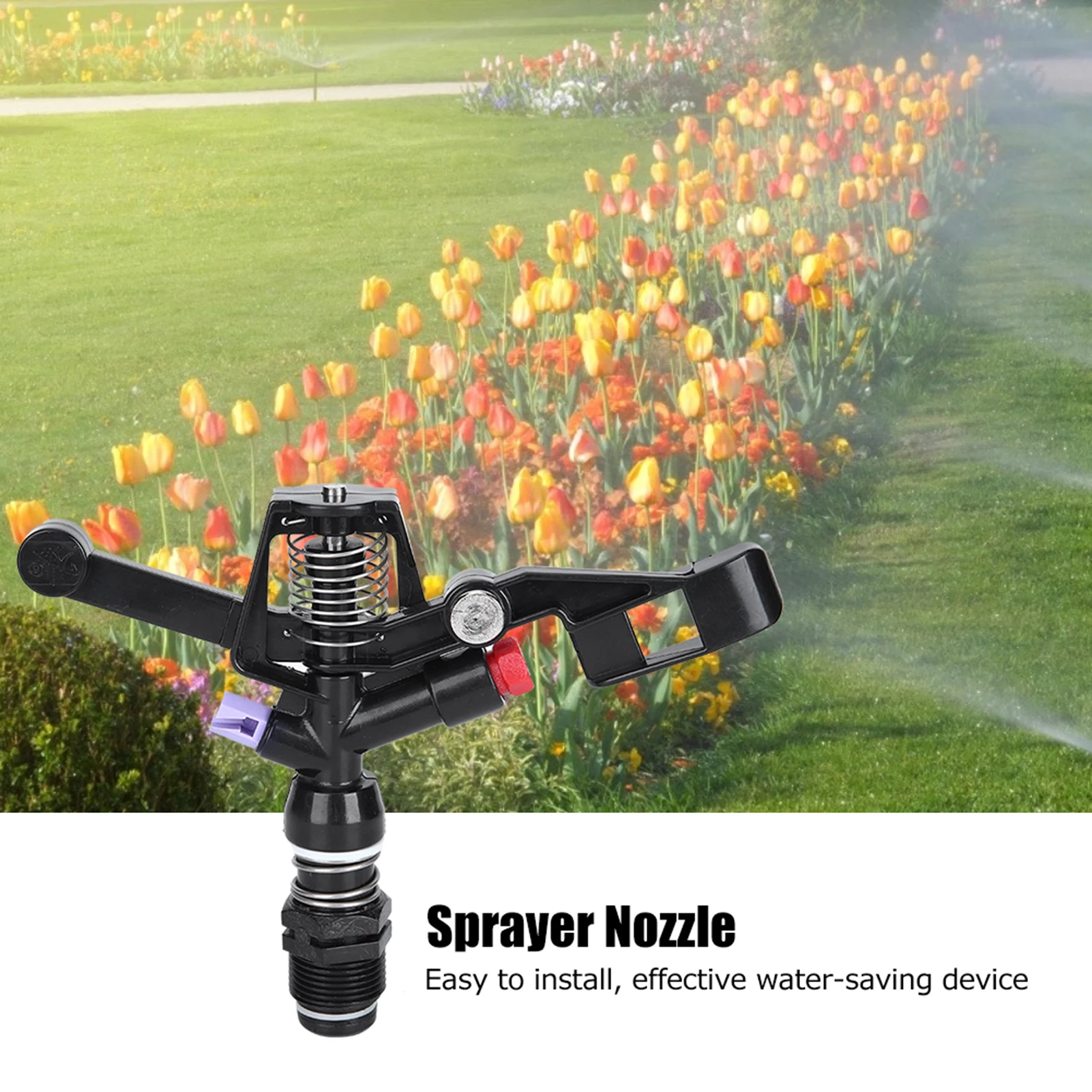 5Pcs Nozzle Rotating Rocker Spraying Tool 3/4in DN20 Male Thread for Agricultural Irrigation