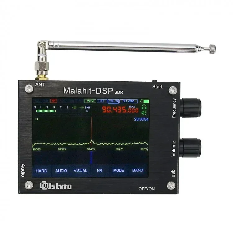 50KHz-2GHz 1.10C Malachite DSP SDR Receiver Malachite-DSP1 SDR Shortwave Radio With Aluminum Alloy Shell