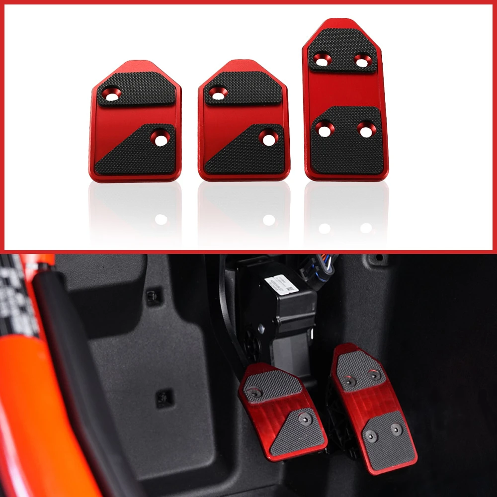 

Aluminum Clutch Accelerate Pedals ​3Pcs for Polaris Slingshot 2017+ Brake Pedal Non-Slip Accessories