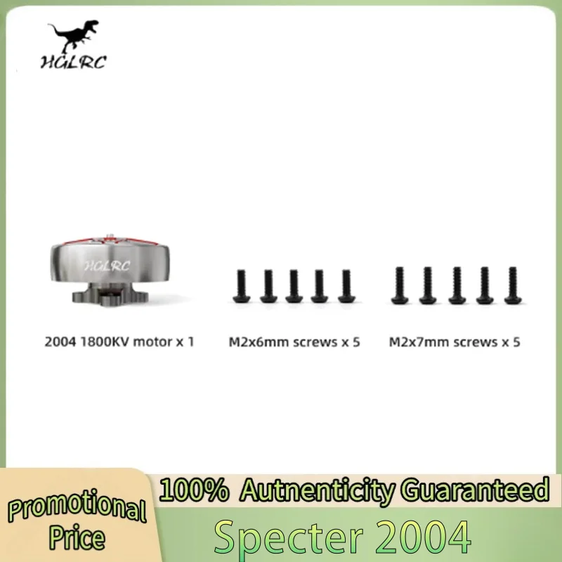 

HGLRC SPECTER 2004 1800KV Brushless Motor 4-6S for FPV Freestyle 3.5" Cinewhoop 5" Long Range Drone DIY Parts
