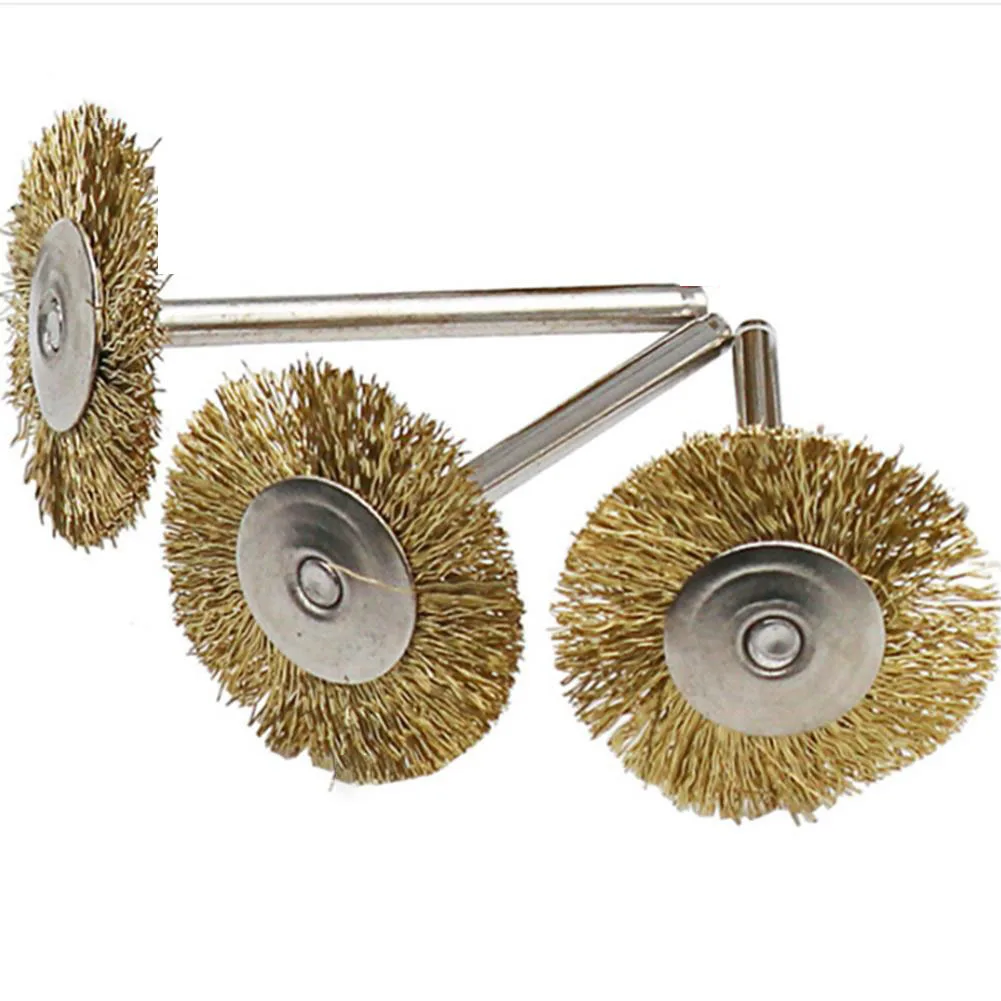 

Wire Wheel Brushes Wire Brush Diameter: 22mm Rod Diameter: 3mm Rod Length: 40mm Stainless Steel Great For Cleaning