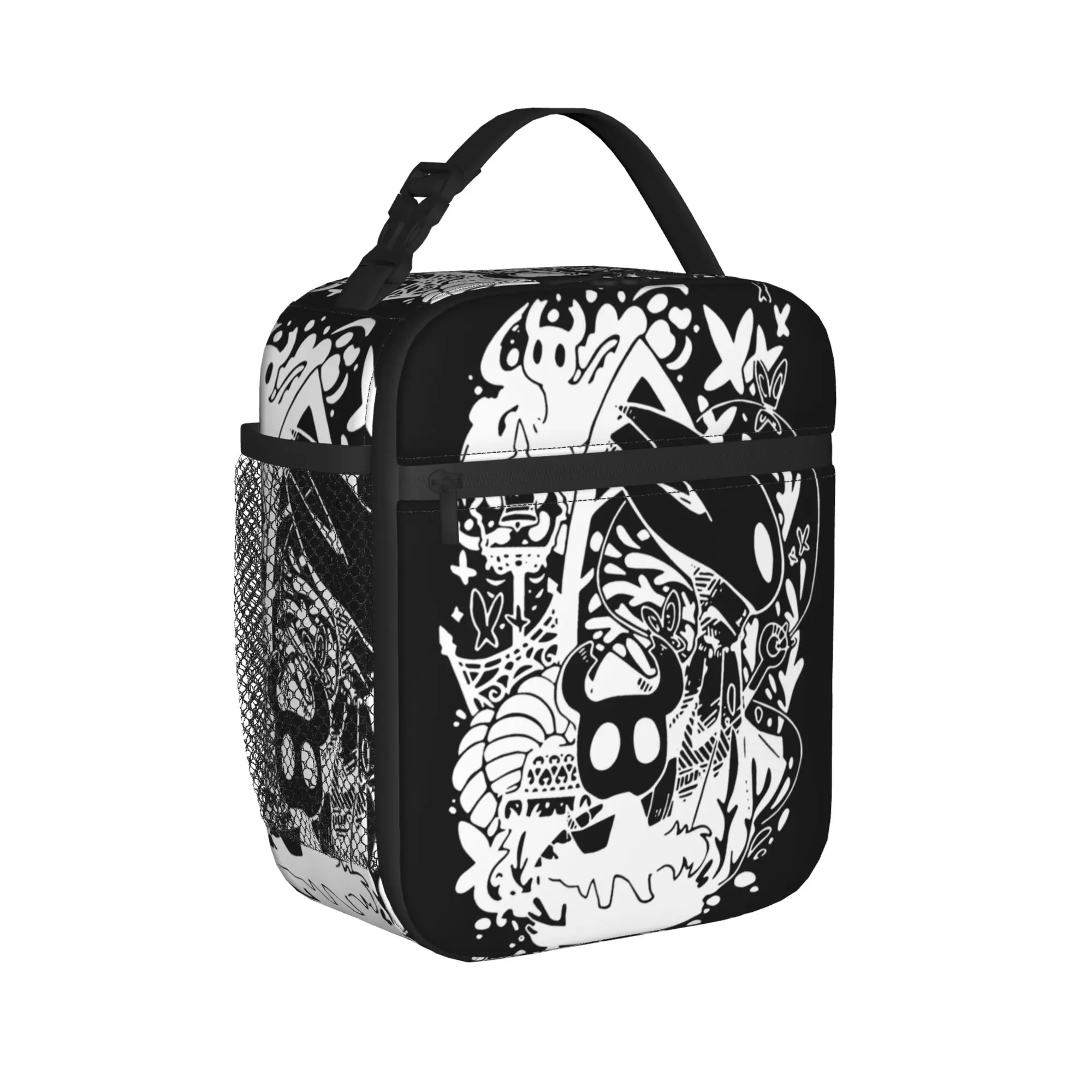 Art Hollow Knight Funny Game Insulated Lunch Bags Large  Lunch Container Thermal Bag Tote Lunch Box Work  Outdoor Bento Pouch