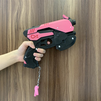 Game OW D. va Revolvers Weapon Gun 1:1 Cosplay Safety PU Gift Outdoor Toy Rubber No Shooting