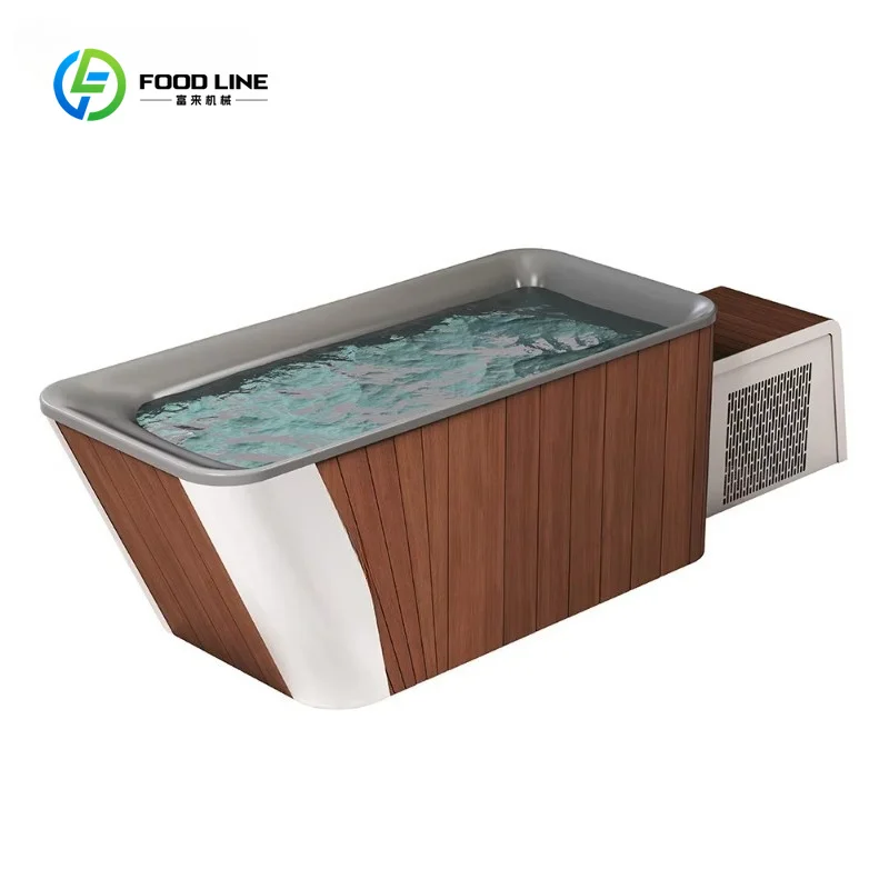 Customized Ice Tub Cold Plunge Acrylic Liner with Chiller Suitable for 1 Person for Cold Therapy Recovery and Wellness