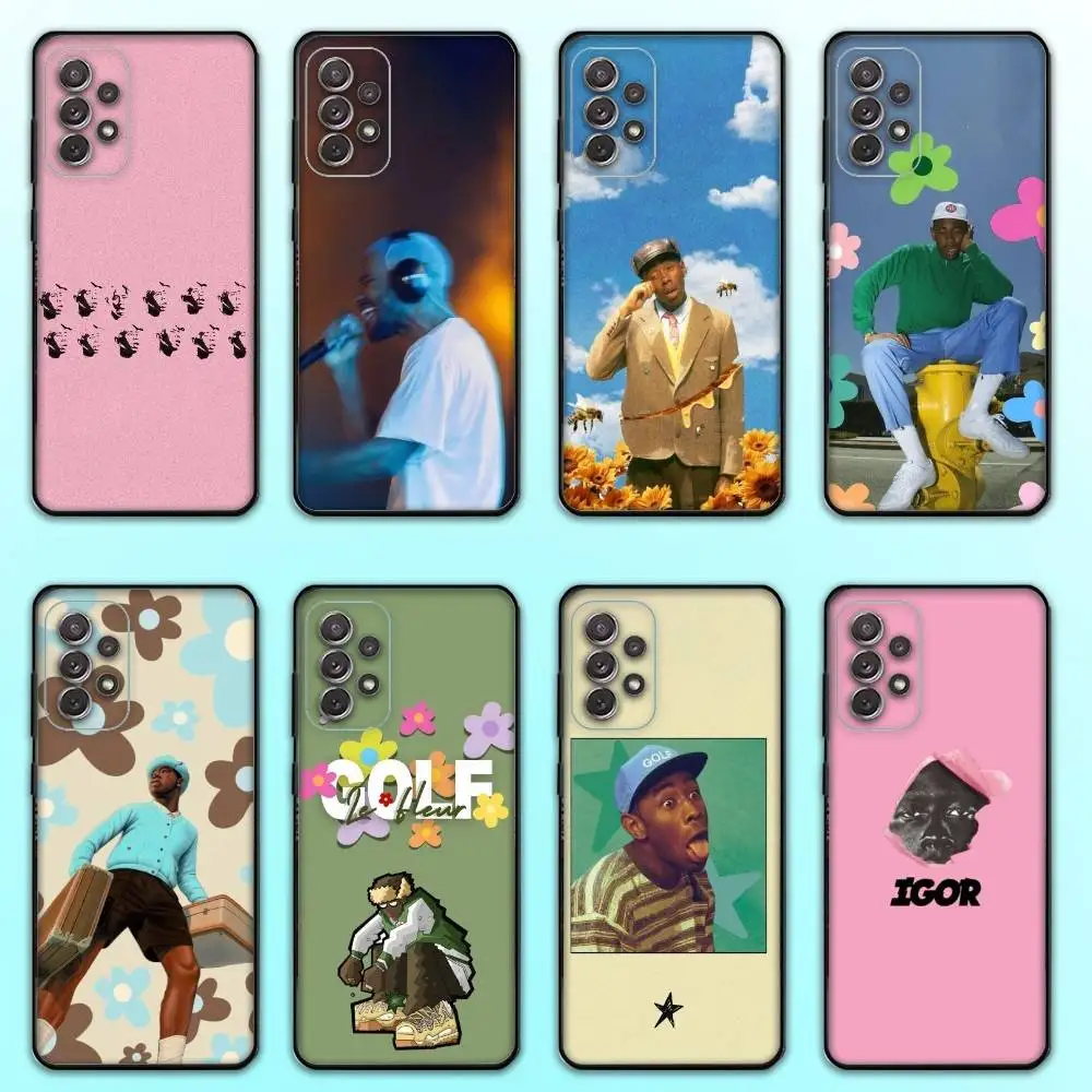 

T-Tylers The Creator Rapper Phone Case For Samsung S25,S24,S21,S22,S23,S30,Ultra,S20,Plus,Fe,Lite,Note,10,9,5G Black Cover