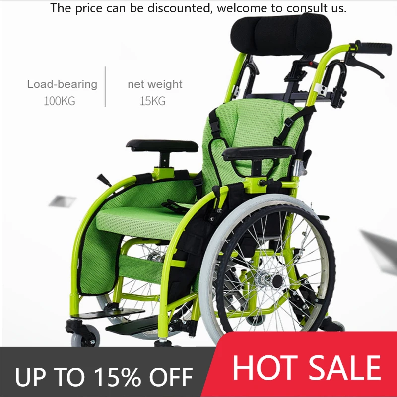 

Disabled Wheelchair Vehicle Aluminum Alloy Portable Electric Chair Wheelchair For Children