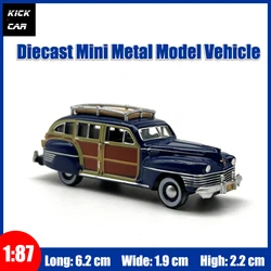 OXFORD Diecast Model Car 1:87 Woody Station Wagon Vehicle Gifts for Boys Girls Hobby Collection with Display Box