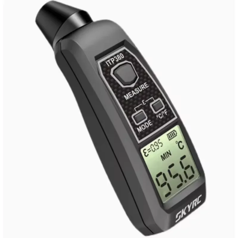 مقياس حرارة بالأشعة تحت الحمراء DPITP380 طراز SK-500037-01 أداة قياس درجة الحرارة الدقيقة لمحركات RC والشواحن والسيارات