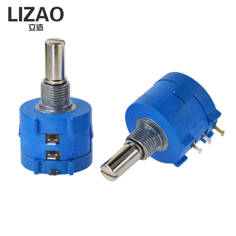 LIZAO 3590S-2-103L 10K Ohm Multiturn Potentiometer, 10 Ring Precision Adjustable Resistor with Turns Counting Dial Rotary Knob