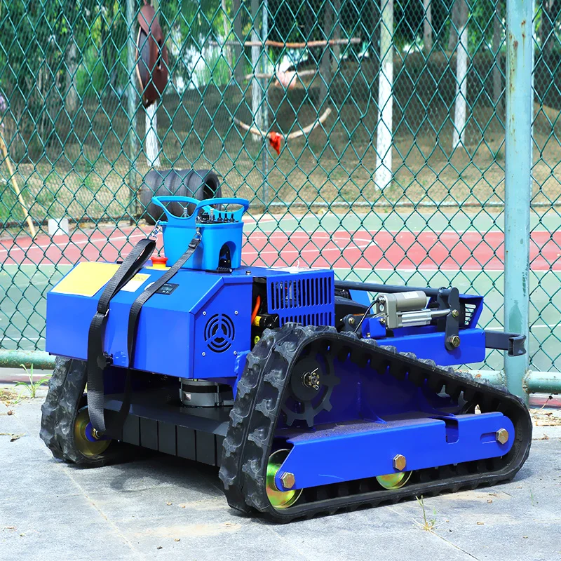 カスタマイズ可能なクローラー式全地形対応リモコン芝刈り機、無線操縦ロボット芝刈り機