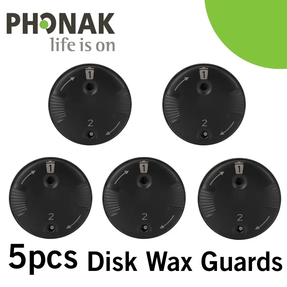 5packs/40p  Hearing Aid Ear Wax Guard Portable Dustproof Cerumen Filter Baffle Accessory for Phonak Hearing Aid  Earwax