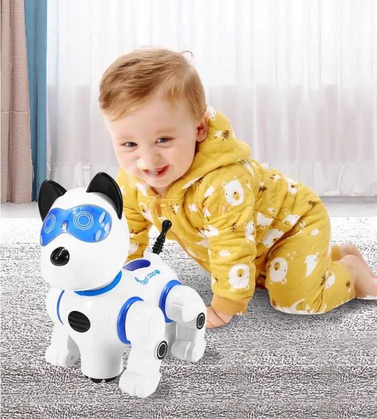 Cão Elétrico Controle Remoto, Máquina de Indução Inteligente, Brinquedos para Crianças, Can Walk, Dance, Tell Stories, Children