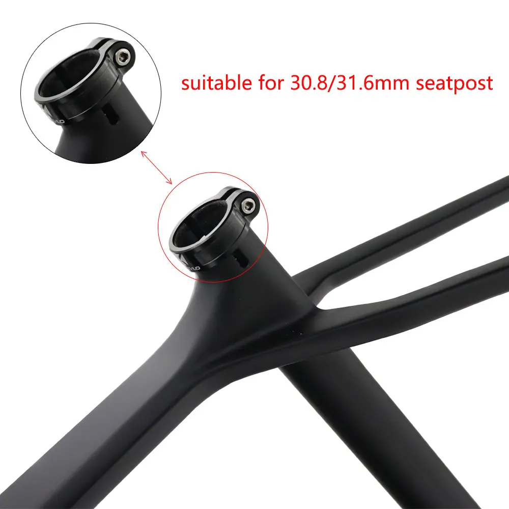 Kocevlo Aluminum Alloy Bicycle Seatpost Clamp 31.8/34.9mm Seat Tube Clamp MTB Bike Seat Tube Clip Bike Parts Bike Saddle Seat Cl