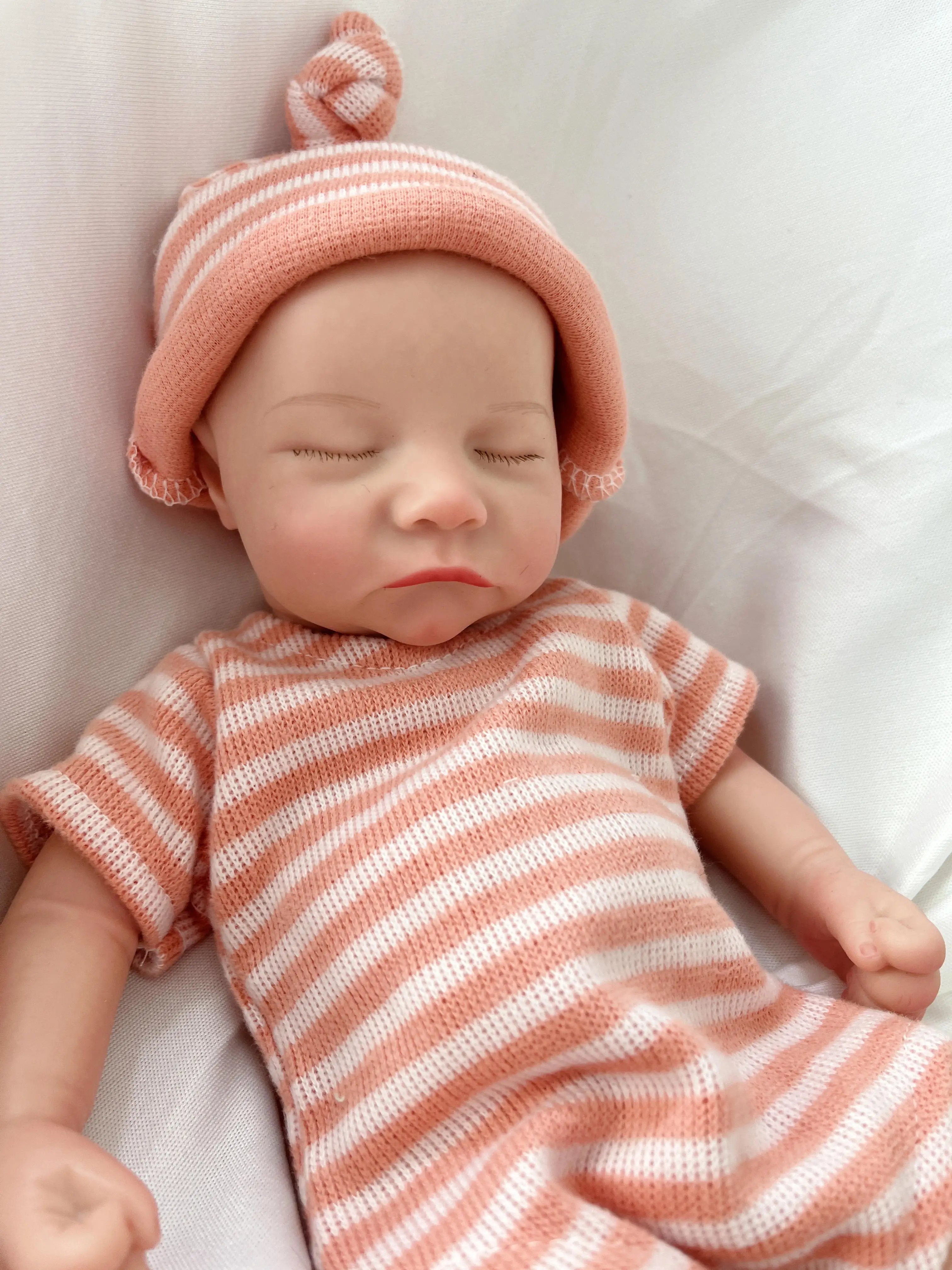 دمية أطفال ناعمة 16 بوصة لكامل الجسم من السيليكون الصلب تولد من جديد دمى حديثي الولادة 100% سيليكون واقعية نابض بالحياة دمية تولد من جديد لفتاة #3