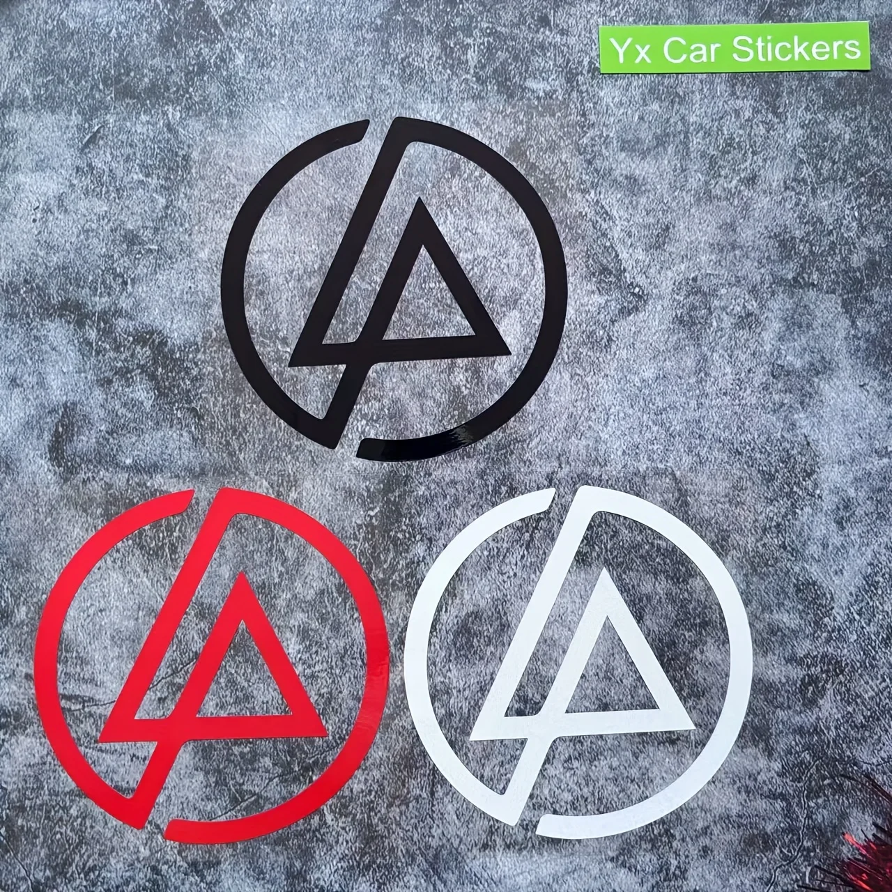 1PC Linkin Park Logo Waterproof Vinyl Car Sticker Decal For Fuel Tank Motorcycle Auto Music Fans Personalized Decor