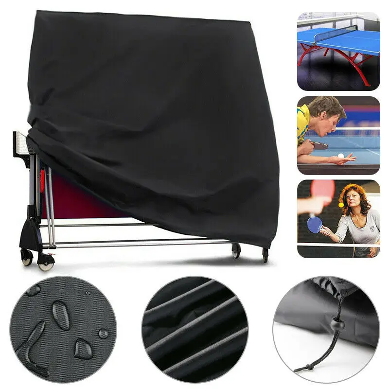 

Heavy Duty Waterproof Dustproof Table Tennis Cover 210D Oxford Cloth Indoor/Outdoor Ping Pong Table Storage Covers Accessories