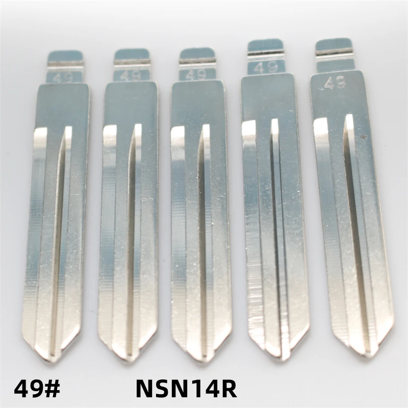 

10Pcs 49# NSN14R Car Flip Key Blade KD Remote Blank Key Blade For Nissan For KD KEYDIY Xhorse