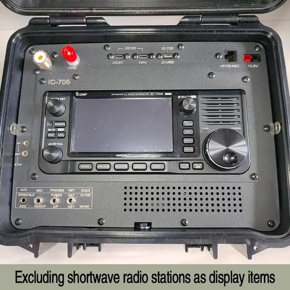 X6100 Elecraft Kx2/3 4-in-1 Radio Box Emergency Communication Link Waterproof Case shoulder strap with Panel integration