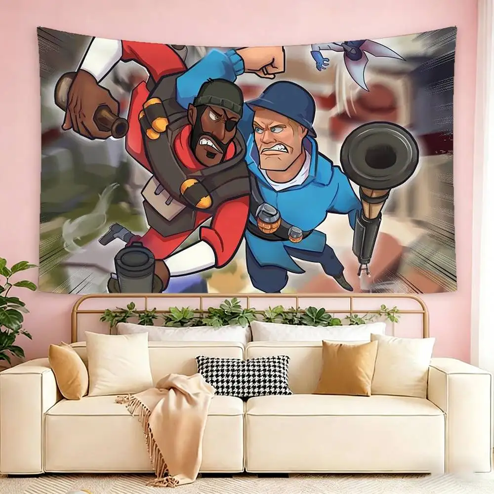 Game T-Teams F-Fortress-S 2    Flags Suitable For Party Club Outdoor Interior Wall Decoration Banner Fans Gift