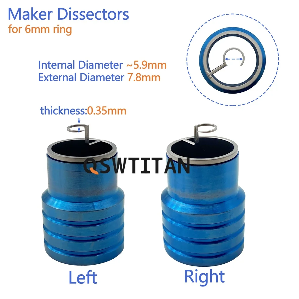 Ophthalmic Tunnel Maker Dissectors  Inner Diameter 5mm/6mm Corneal marker Tool  Eye Surgical Instruments 2pcs/set