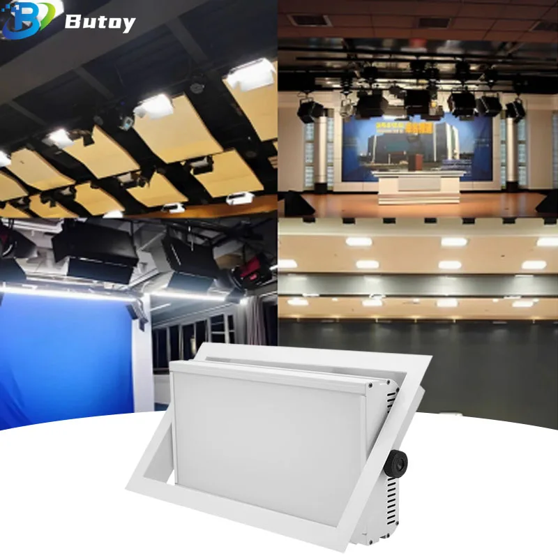 

Embedded Tri-Color Soft Light Dimmable Eye Protection | Recessed Fill Lamp for Studio Conference Room Live Stream Photography