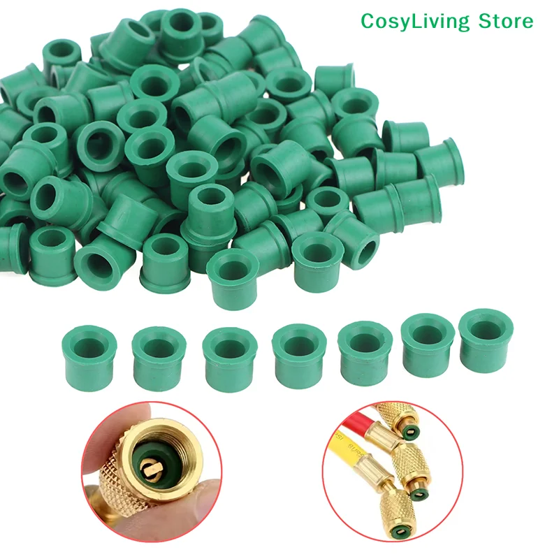 50/100Pcs Rubber Gasket HVAC Hose Manifold Sealing O-Ring Repair Kit For R410A/R134A 1/4